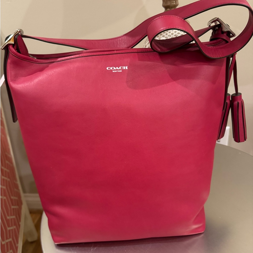 Coach - NWT - Large Legacy Duffle Bag in Black Cherry - EXCELLENT CONDITION